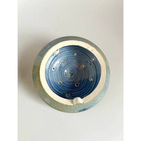 Vintage Ceramic Art Pottery Iridescent Mushroom Incense Holder and Tray - Picture 5 of 10